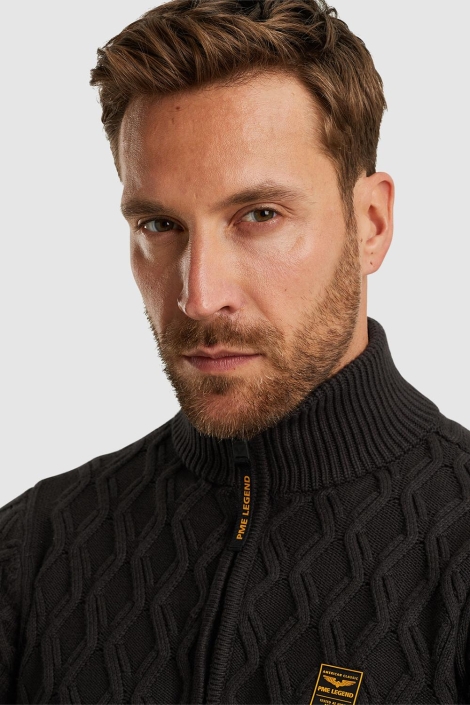 PME legend half zip collar cotton mix yarn